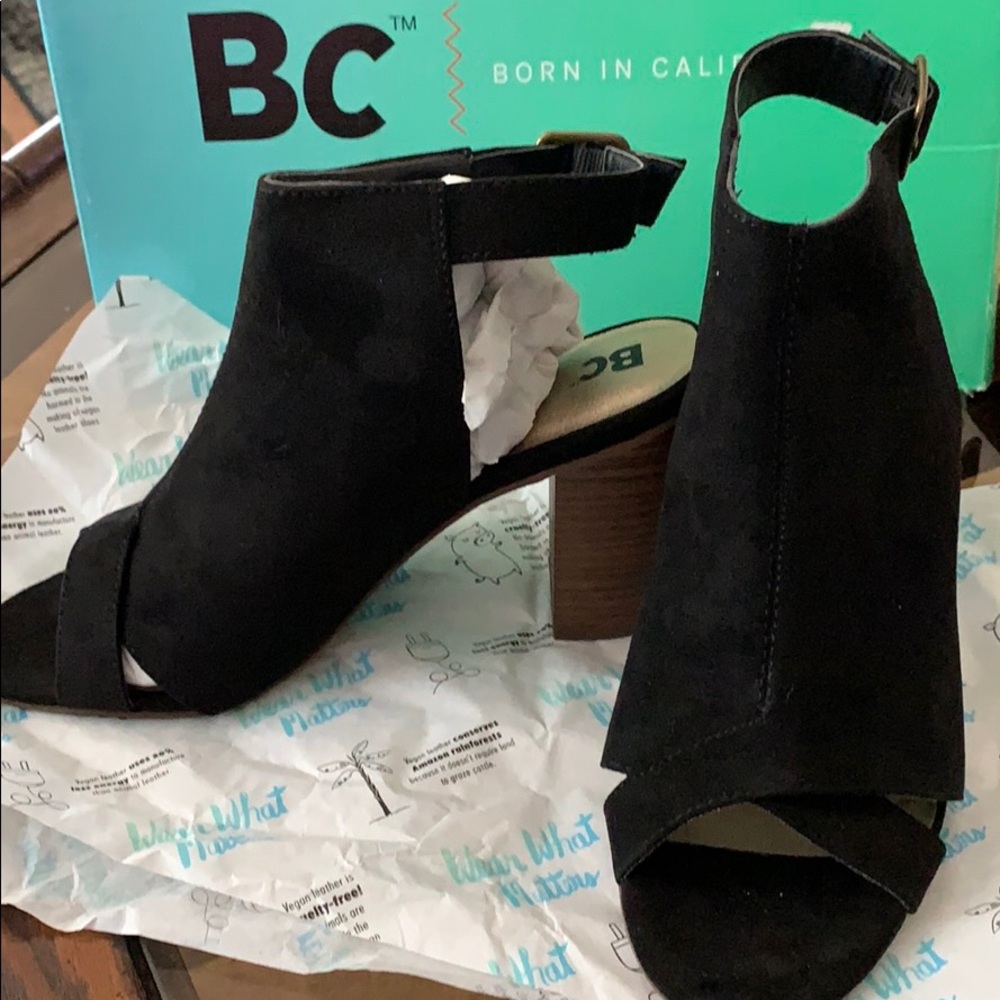 Vegan leather BCfootwear open toe bootie